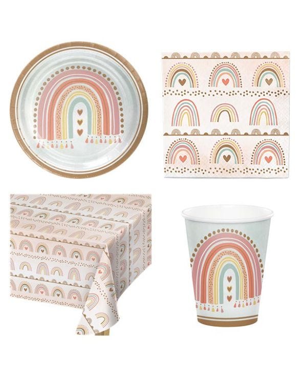 Boho Rainbow - Value Party Pack for 8