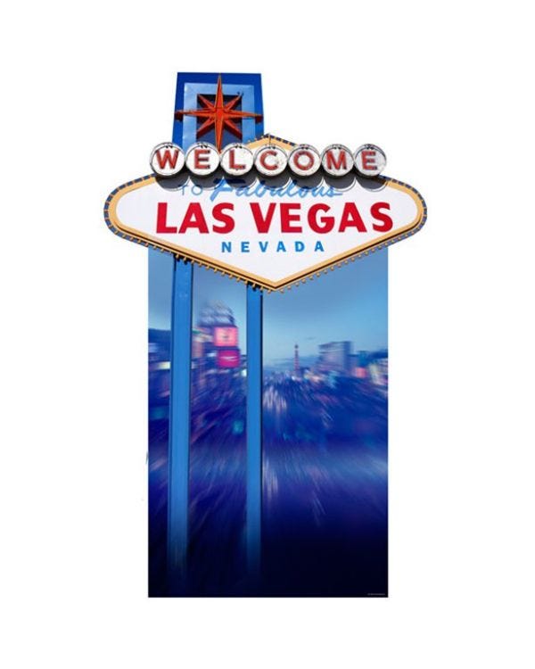 Giant &quot;Welcome to Vegas&quot; Cardboard Cutout - 190cm x 99cm