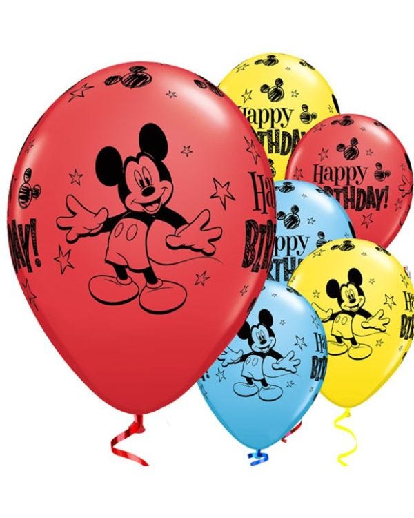 Mickey Mouse Balloons - 11&#039;&#039; Latex (25pk)