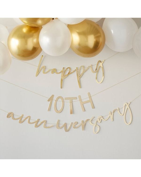 Anniversary Gold Customisable Bunting