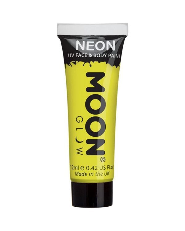 UV Neon Face &amp; Body Paint - Yellow 12ml