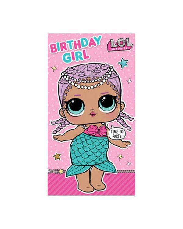 L.O.L. Surprise! Birthday Girl Card
