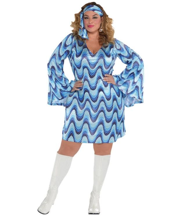 Disco Lady Dress - Adult Costume