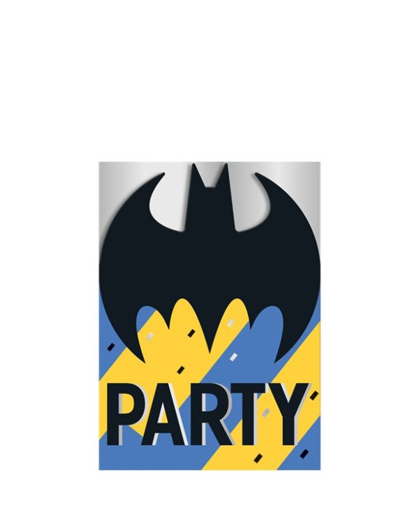 Batman Party Invitations (8pk)