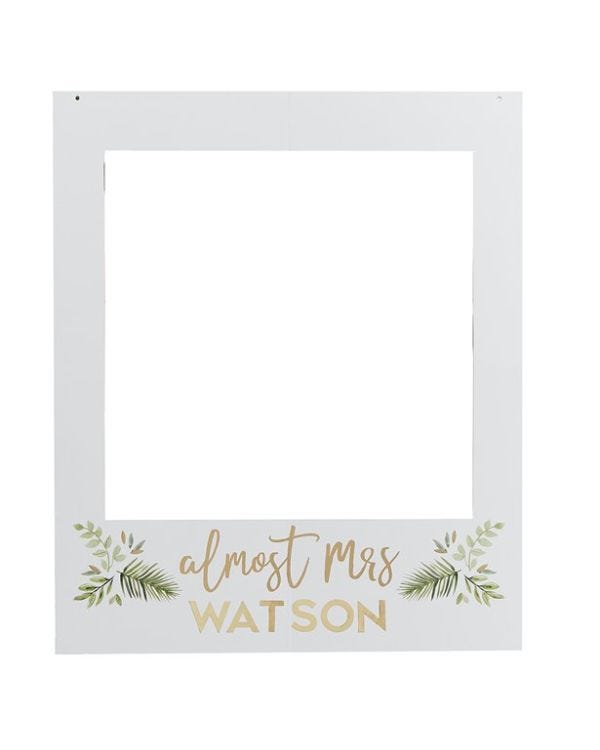Botanical Hen Party Customisable Giant Polaroid Frame - 72cm x 60cm