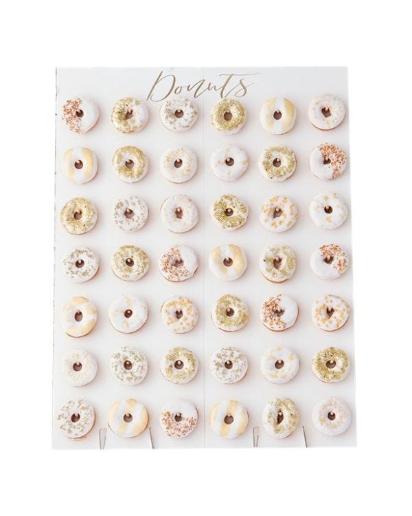 Gold Wedding Large Doughnut Wall - 84cm x 64cm