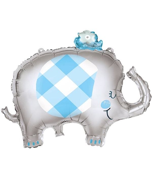 Blue Elephant Giant Balloon - 29&quot; Foil
