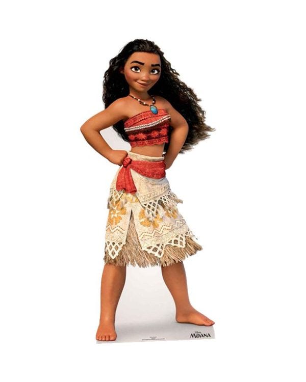 Life Size Moana Cardboard Cut Out - 158cm x 78cm