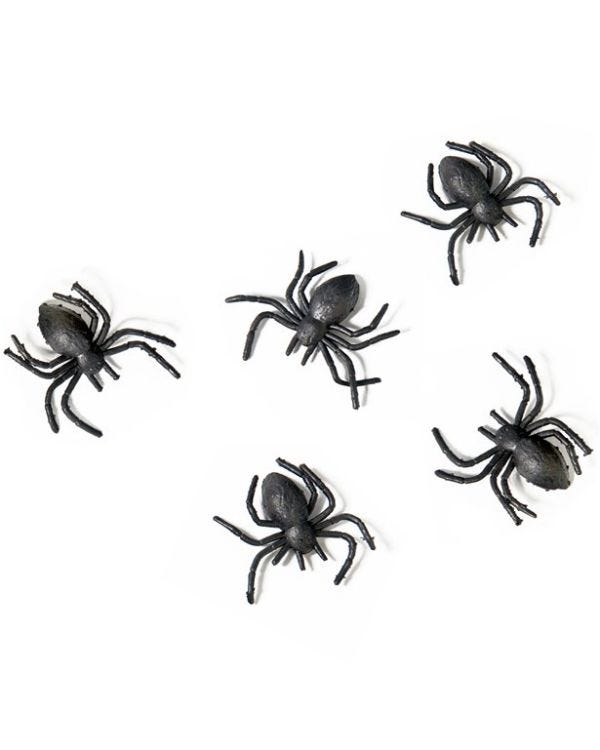 Mini Plastic Spiders - 3cm (10pk)