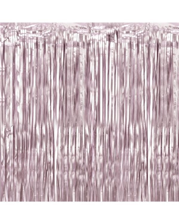 Dusky Pink Foil Curtain - 2.5m