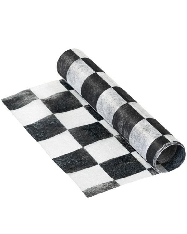 Alice in Wonderland Check Table Runner - 2m