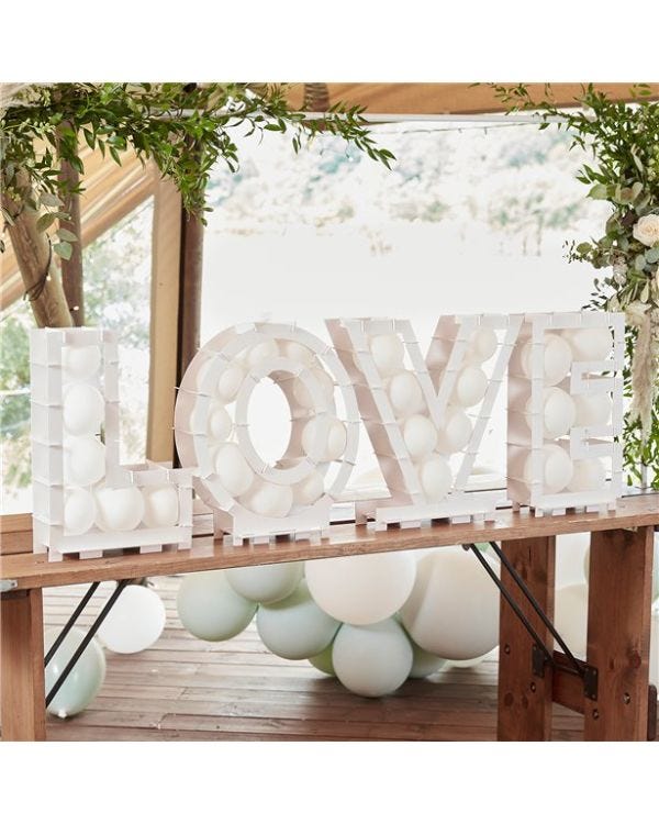 Love Balloon Mosaic Stand
