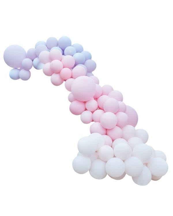 Pastel Pink &amp; Purple Large Balloon Arch DIY Kit