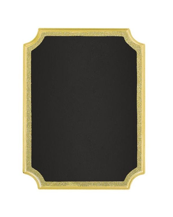 Gold Glitter MDF Easel Sign