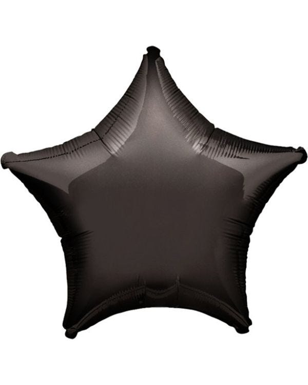 Black Star Balloon - 19&quot; Foil - Unpackaged