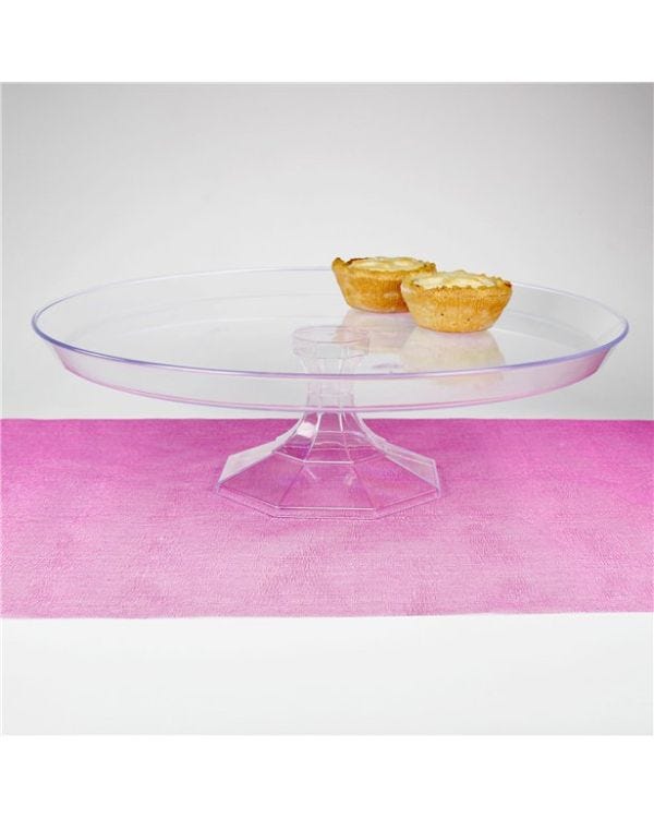 Clear Plastic Dessert Stand - 29cm