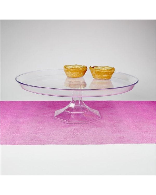 Clear Plastic Dessert Stand - 25cm