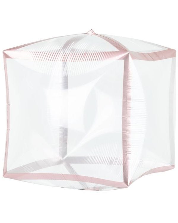 Rose Gold Cube Trimz - 15&quot; Balloons (3pk)