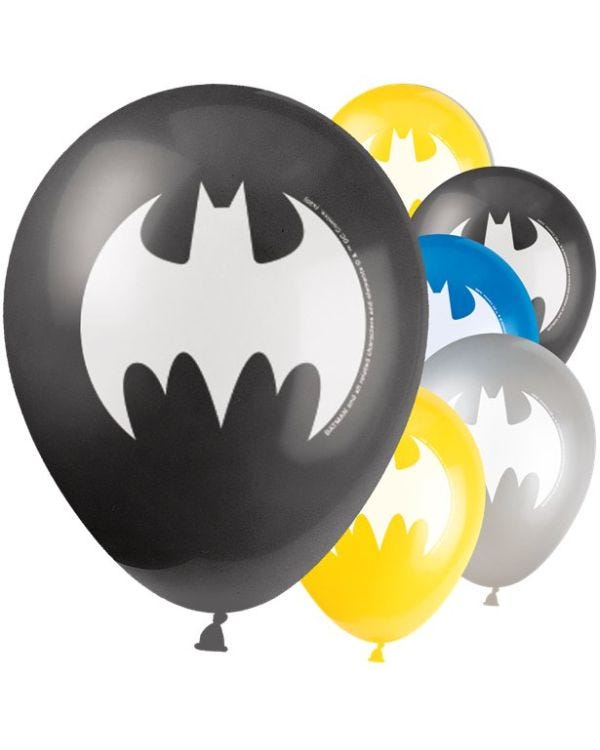 Batman Latex Balloons - 12&quot; (8pk)