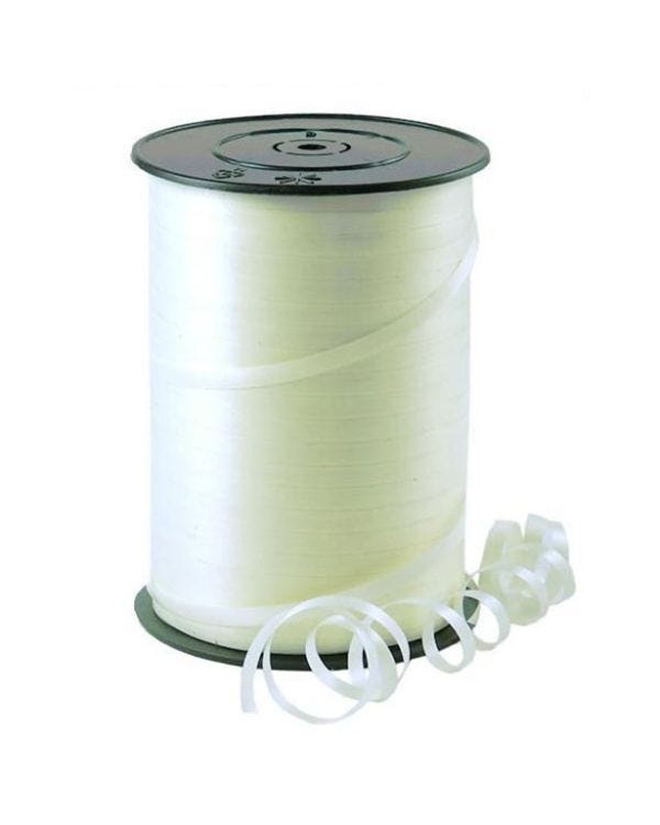 Ivory Curling Balloon Ribbon - 500m