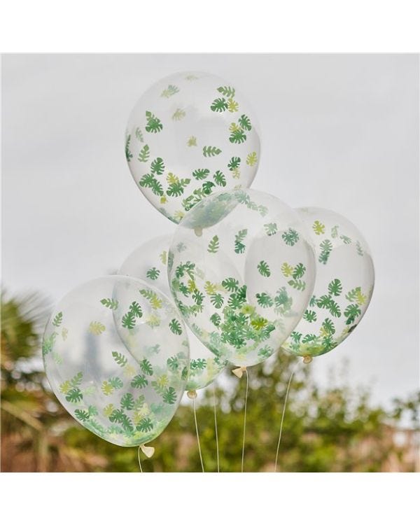 Let&#039;s Go Wild Confetti Latex Balloons (5pk)