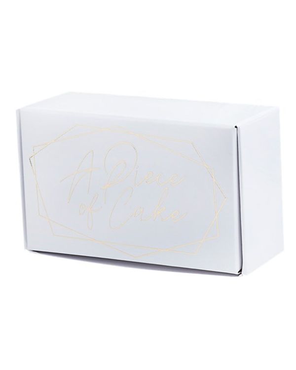 Geometric Greenery Wedding Cake Boxes (10pk)