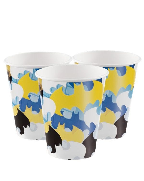 Batman Paper Party Cups - 266ml (8pk)