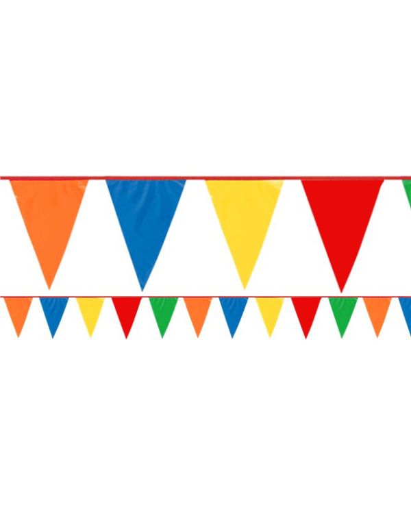 Giant Multi Coloured Plastic Bunting - 36m