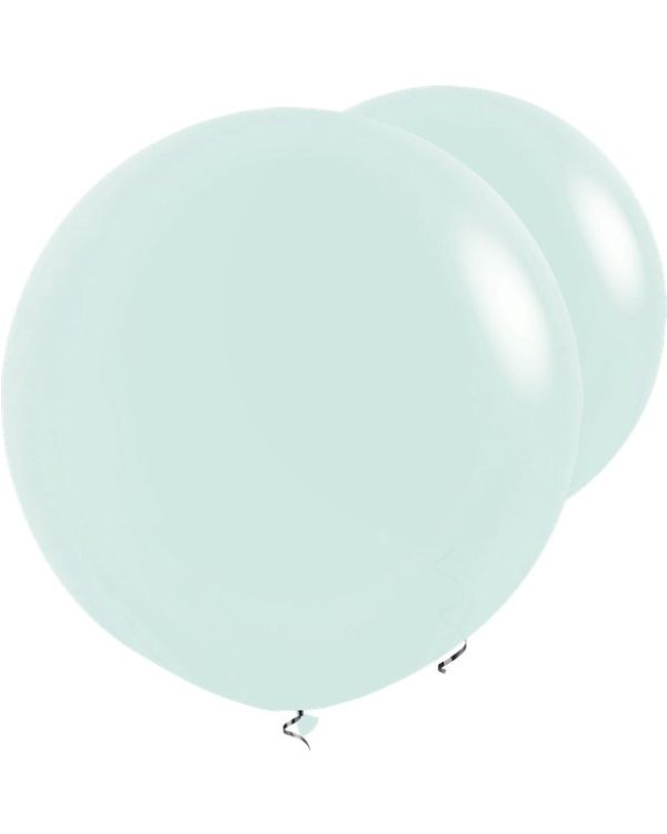 Pastel Matte Green Balloons - 36&quot; Latex (2pk)