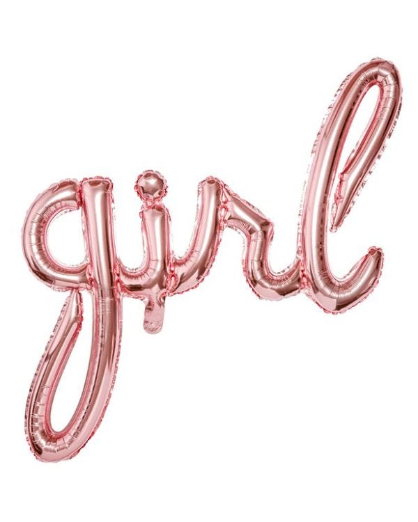 Rose Gold Girl Phrase Balloon - 30&quot; Foil