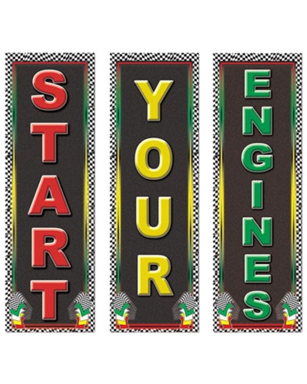 Grand Prix Racing Cutout Decorations (3pk)