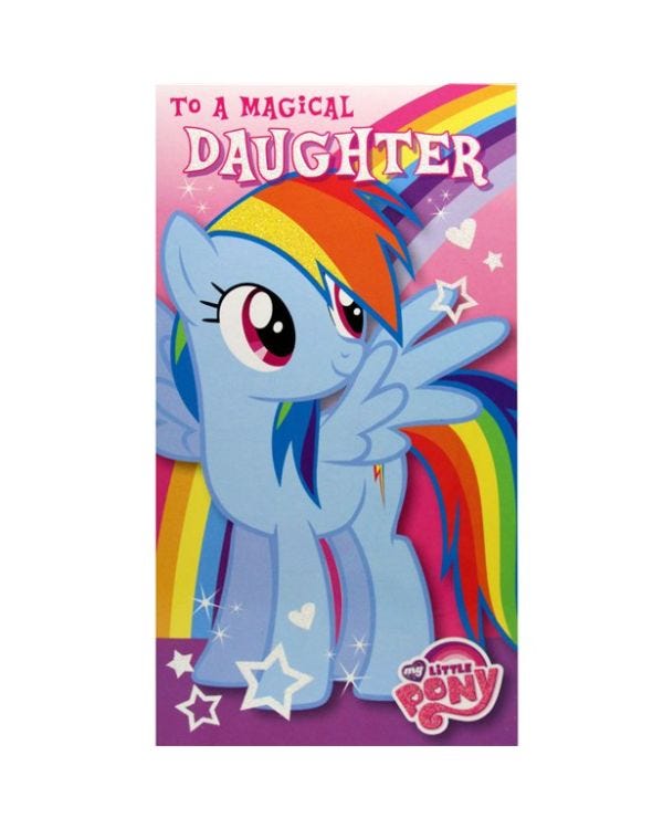 My Little Pony Daughter Birthday Card
