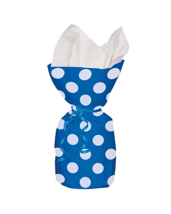 Blue Polka Dots Cello Party Bags (20pk)