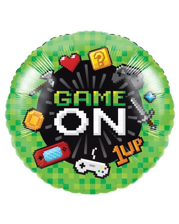 Game On Metallic Foil Balloon - 18&quot;