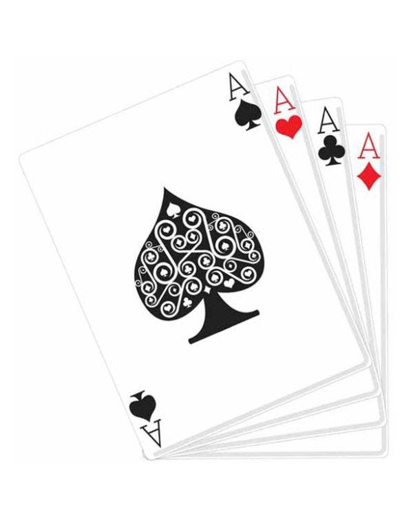 Hand of Cards Cardboard Cutout - 150cm x 100cm