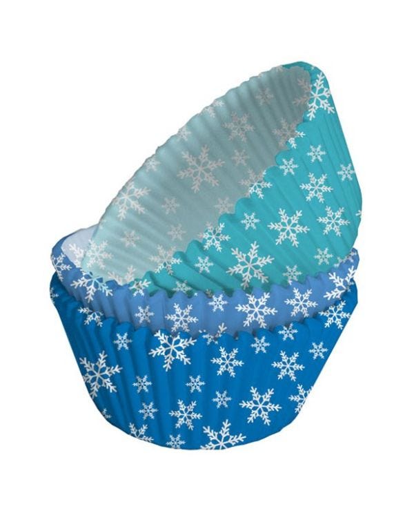 Snowflake Cupcake Cases (75pk)