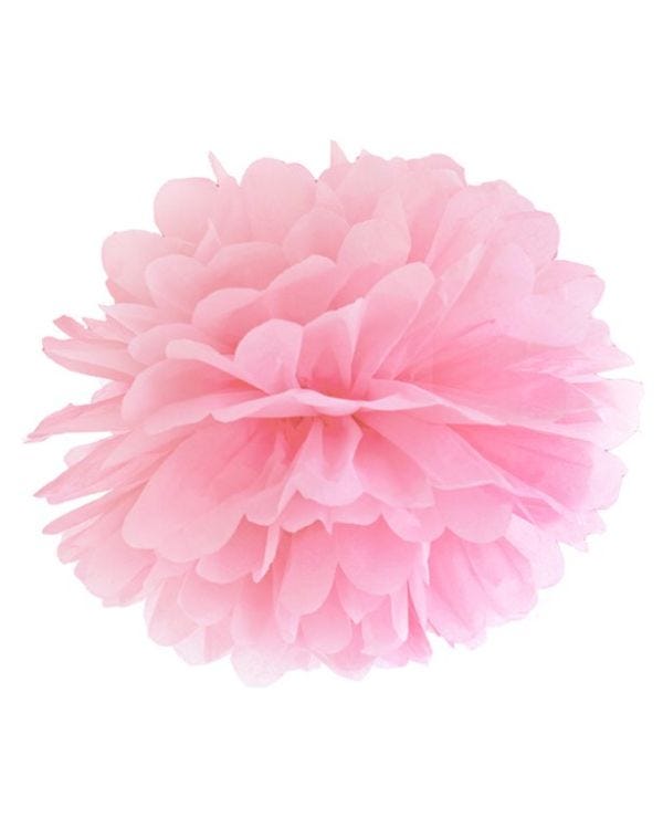 Light Pink Pom Pom Decoration - 25cm