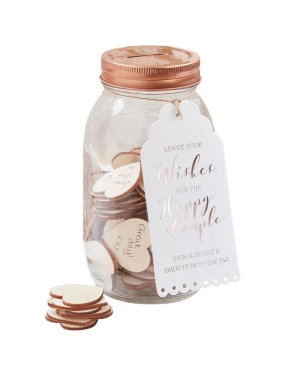 Beautiful Botanics Wishing Jar Guest Book