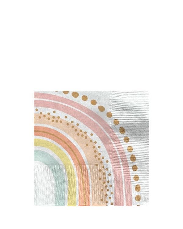 Boho Rainbow Paper Napkins - 25cm (16pk)