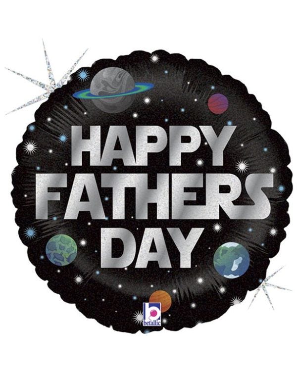 &#039;Happy Father&#039;s Day&#039; Galactic Balloon - 18&quot; Foil