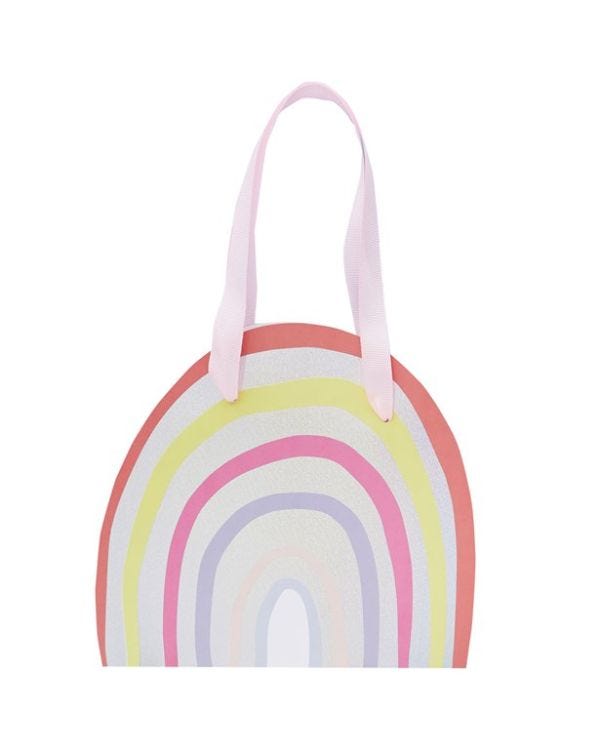 Rainbow Paper Party Bags (5pk)