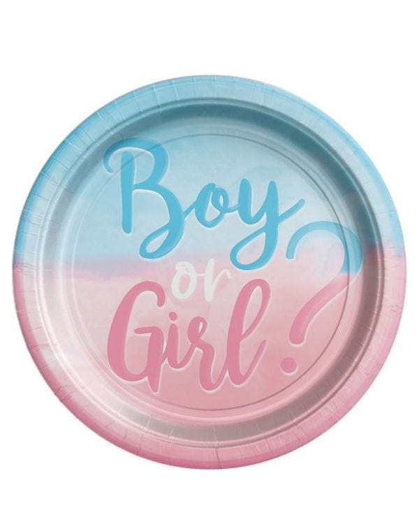 The Big Reveal Paper Plates - 23cm (8pk)