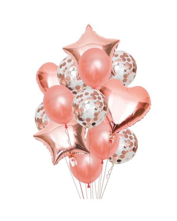 Rose Gold Balloon Bouquet Kit
