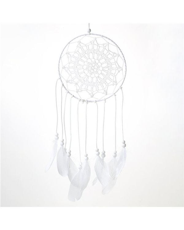 White Dream Catcher Decoration - 53cm