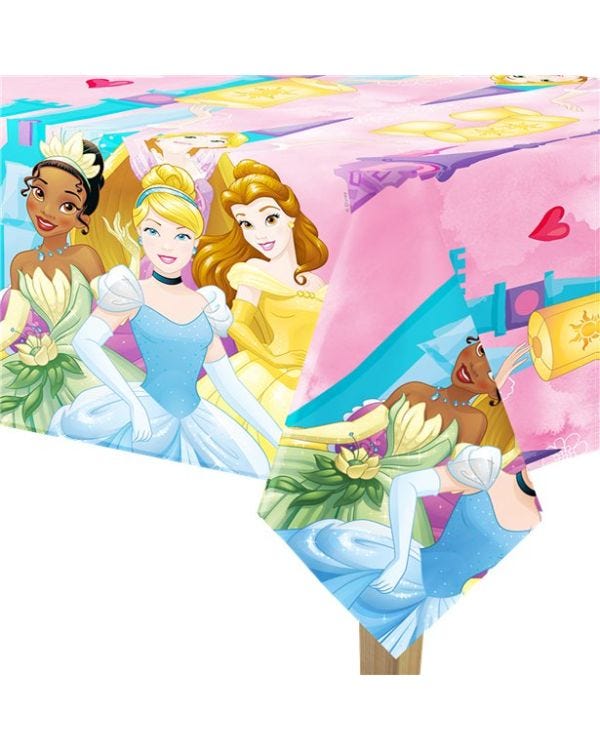 Disney Princess Live Your Story Plastic Tablecover - 1.8m x 1.2m