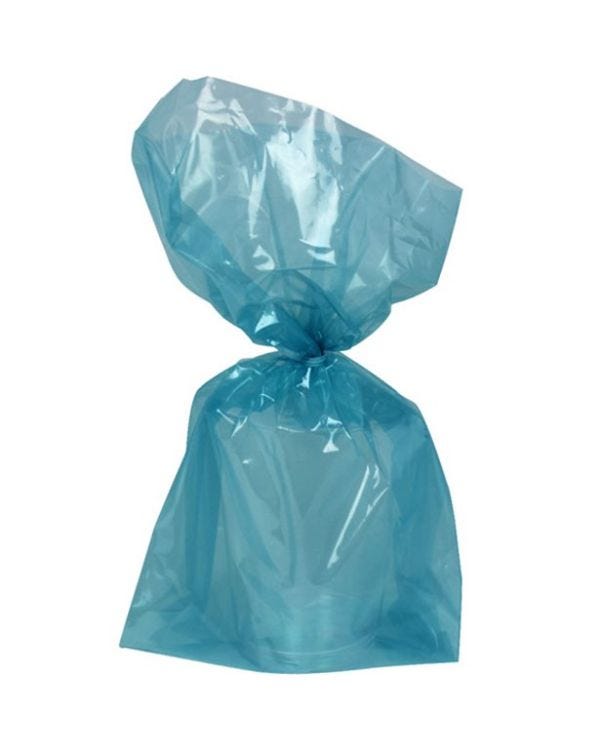 Turquoise Large Cello Party Bags - 29cm (25pk)