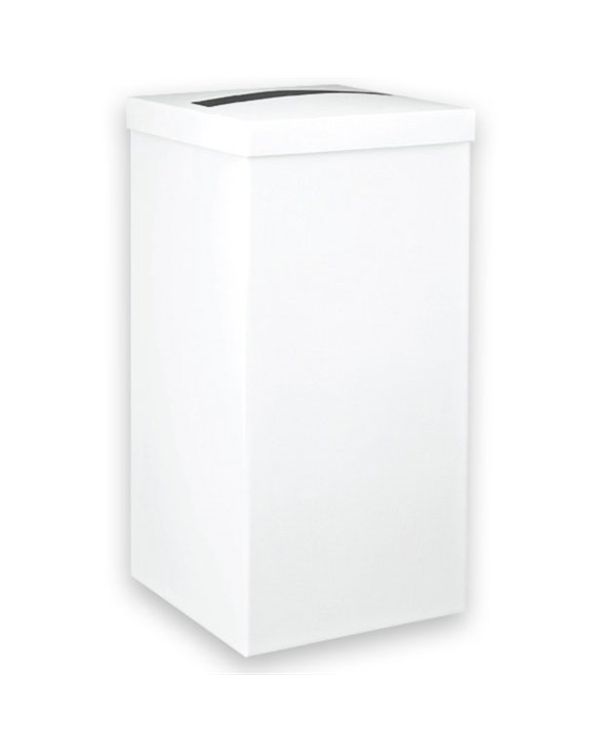 White Silk Wedding Post Box