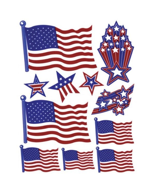 USA Window Clings (12pk)