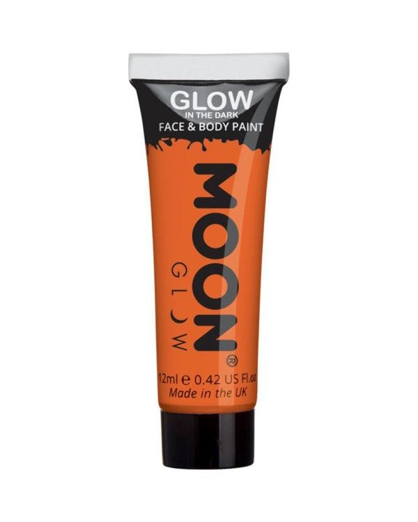 Glow in the Dark Face &amp; Body Paint - Orange 12ml
