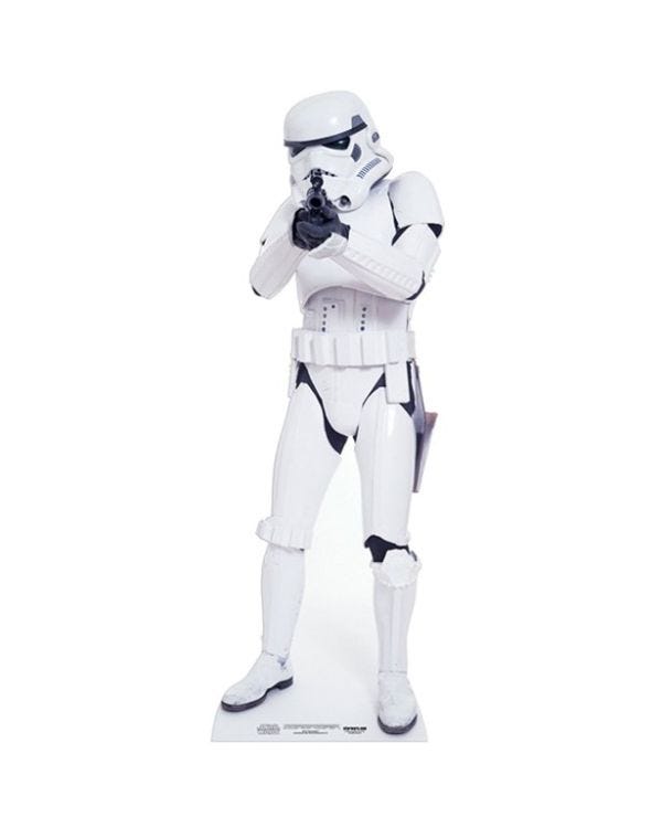 Mini  Stormtrooper Cardboard Cutout - 96cm x 43cm